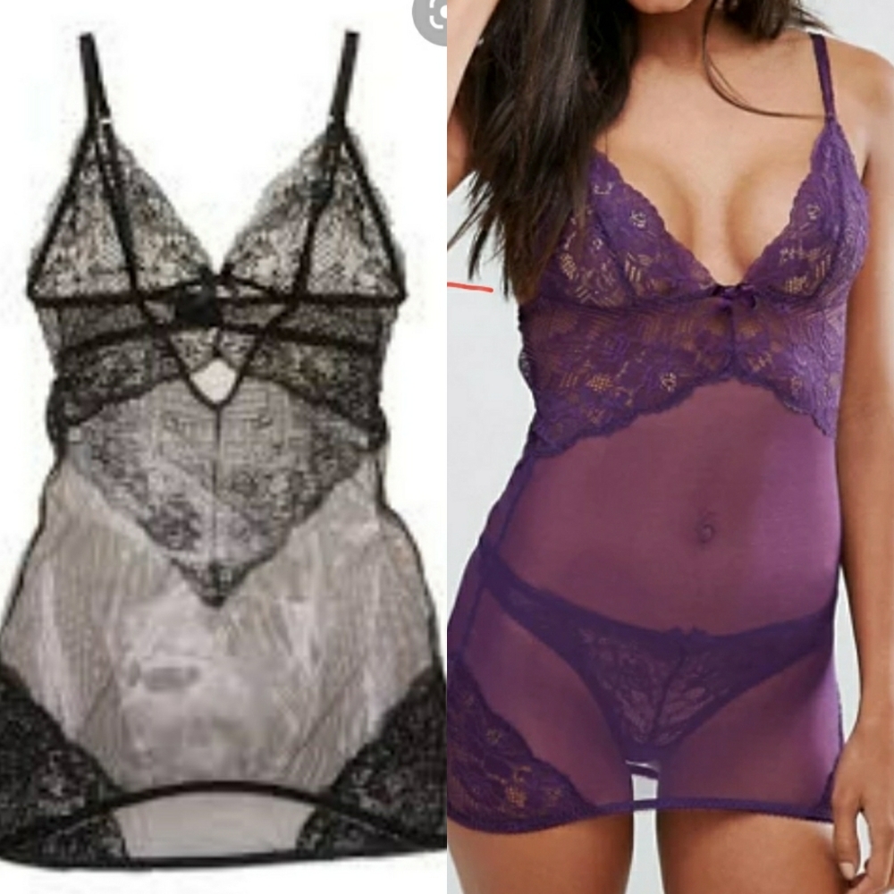 NWT L'Agent Agent Provocateur black night slip
